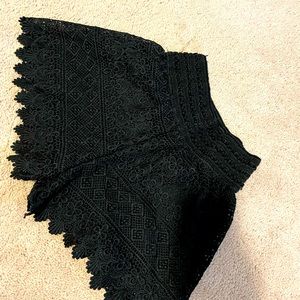 Black Lace Size Medium Shorts